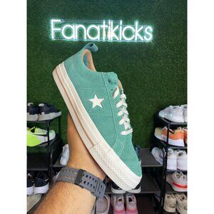 Converse One Star‎ Pro OX Mens Size 12 Shoes Teal White Low Sneakers A02947C